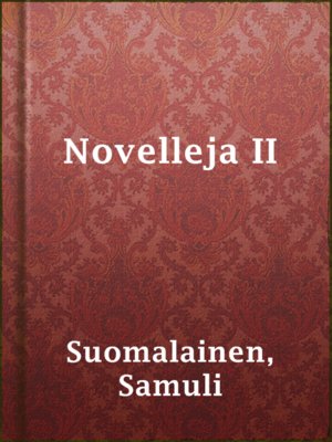 cover image of Novelleja II